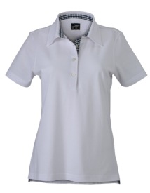 Ladies? Plain Polo Kleur WHITE