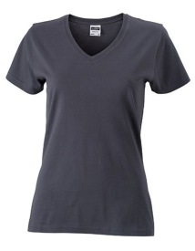 Ladies? Slim Fit V-T Kleur GRAPHITE (SOLID)