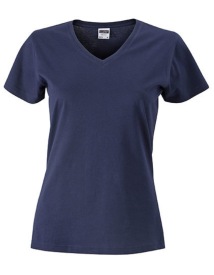 Ladies? Slim Fit V-T Kleur NAVY