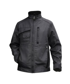 Kent Canvas werkvest Kleur ANTRACIETGRIJS/ZWART