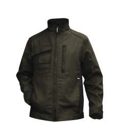 Kent Canvas werkvest Kleur OLIJFGROEN/ZWART