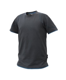 Kinetic T-shirt Kleur ANTRACIETGRIJS/AZUURBLAUW