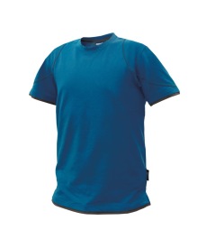 Kinetic T-shirt Kleur AZUURBLAUW/ANTRACIETGRIJS