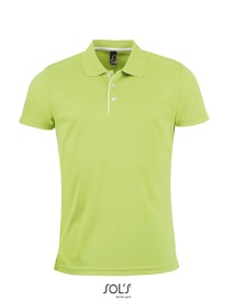 Men?s Sports Polo Shirt Performer Kleur APPLE GREEN