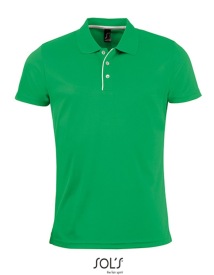 Men?s Sports Polo Shirt Performer Kleur KELLY GREEN