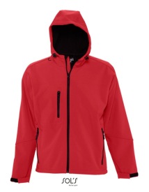 Men's Hooded Softshell Jacket Replay Kleur PEPPER RED