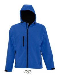 Men's Hooded Softshell Jacket Replay Kleur ROYAL BLUE