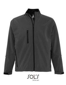 Men's Softshell Jacket Relax Kleur CHARCOAL GREY (SOLID)