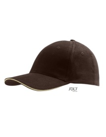 Six Panel Cap Buffalo Kleur CHOCOLATE