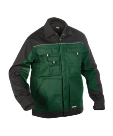 Lugano 245 gr Tweekleurige werkvest                Kleur FLESSENGROEN/ZWART
