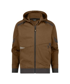 SWEATER DASSY LUNAX HOODED Kleur LEEMBRUIN/ANTRACIETGRIJS
