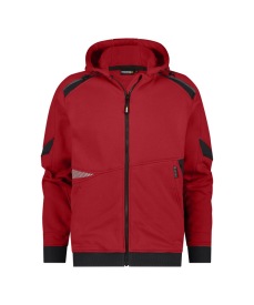 SWEATER DASSY LUNAX HOODED Kleur ROOD/ZWART
