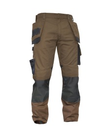 Magnetic 250gr Holsterzakkenbroek met kniezakken Kleur LEEMBRUIN/ANTRACIETGRIJS