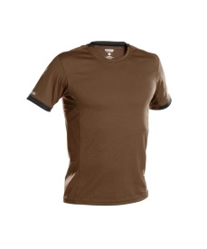 Nexus T-shirt Kleur LEEMBRUIN/ANTRACIETGRIJS