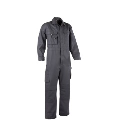 Nimes Katoen Overall met kniezakken Kleur CEMENTGRIJS