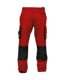 Nova 250gr Werkbroek met kniezakken Kleur ROOD/ZWART