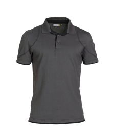 Orbital Polo stetch Kleur ANTRACIETGRIJS/ZWART
