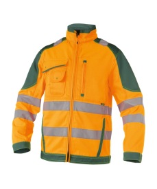 Orlando Hoge zichtbaarheidswerkvest Kleur FLUO-ORANJE/FLESSENGROEN