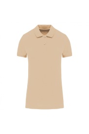 Damespolo Organic 180 pique K2026 Kleur Light Sand