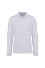 Long-sleeved polo shirt K243 Kleur ASH HEATHER