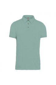 Short sleeved jersey polo shirt K262 Kleur SAGE