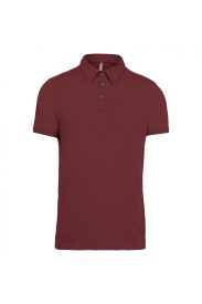 Short sleeved jersey polo shirt K262 Kleur WINE