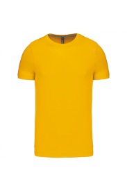 Short-sleeved crew neck T-shirt K356 Kleur YELLOW