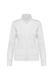 Dames sweater full zip K4011 Kleur WHITE