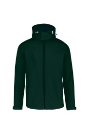 softshell jacket afneembare kap K413 Kleur BOTTLE GREEN