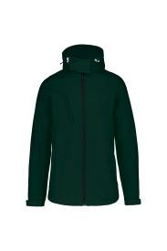 softshell jacket afneembare kap 3-laags K414 Kleur BOTTLE GREEN