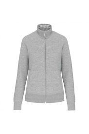 Ladies' full zip sweat jacket K457 Kleur OXFORD GREY