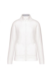 Ladies' full zip sweat jacket K457 Kleur WHITE