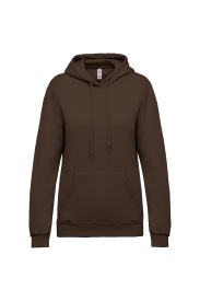 Hooded sweatshirt Eco K473 280 gr Kleur CHOCOLATE