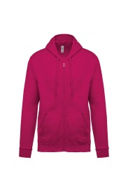Full zip hooded sweatshirt K479 280 gr Kleur FUCHSIA