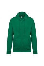 Full zip hooded sweatshirt K479 280 gr Kleur KELLY GREEN