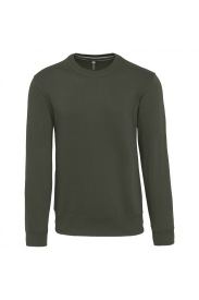 Crew neck sweatshirt K488 Kleur DARK KHAKI