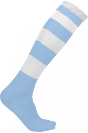 Gestreepte Sportsokken PA021 Kleur SKY BLUE/WHITE