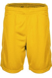 Herenbasketbalshorts PA159 Kleur YELLOW