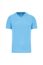 Heren-sport-t-shirt V-hals PA476 Kleur SKY BLUE