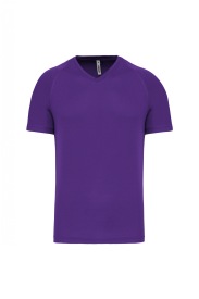 Heren-sport-t-shirt V-hals PA476 Kleur VIOLET