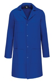 Laboschort - Stofjas Work smock Kleur ROYAL BLUE