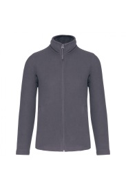Full zip microfleece jacket Kleur CONVOY GREY