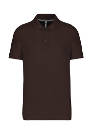 Short-sleeved polo shirt K241 220 gr Kleur CHOCOLATE