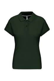 Short-sleeved polo shirt K242 Kleur FOREST GREEN