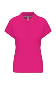 Short-sleeved polo shirt K242 Kleur FUCHSIA