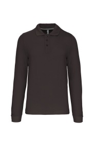 Long-sleeved polo shirt K243 Kleur DARK GREY