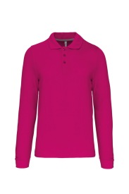 Long-sleeved polo shirt K243 Kleur FUCHSIA
