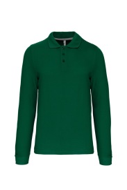 Long-sleeved polo shirt K243 Kleur KELLY GREEN