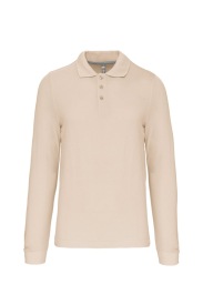 Long-sleeved polo shirt K243 Kleur Light Sand