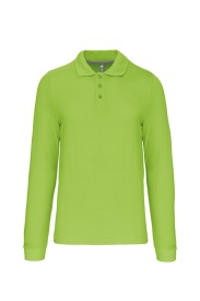 Long-sleeved polo shirt K243 Kleur LIME